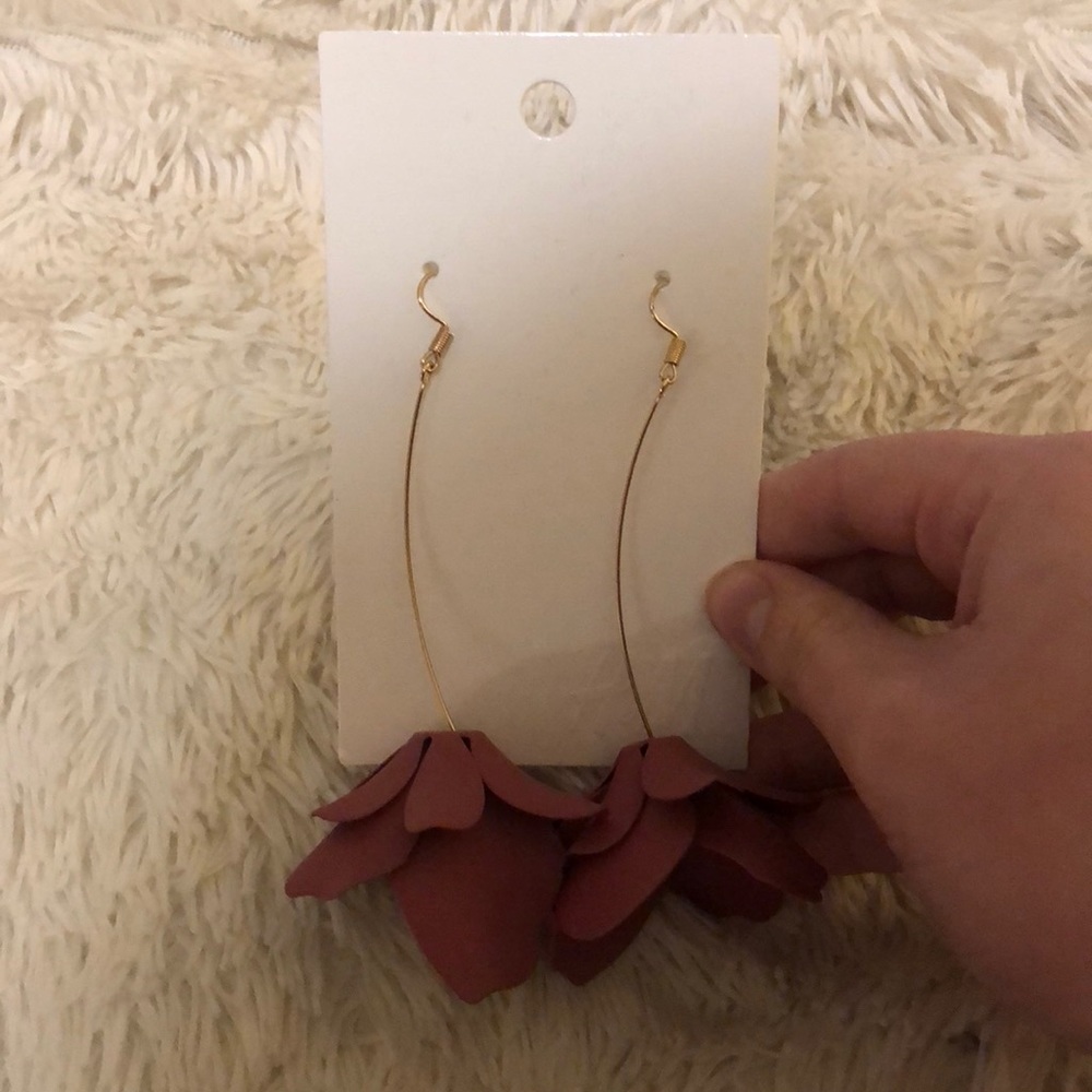 H&M floral drop earrings